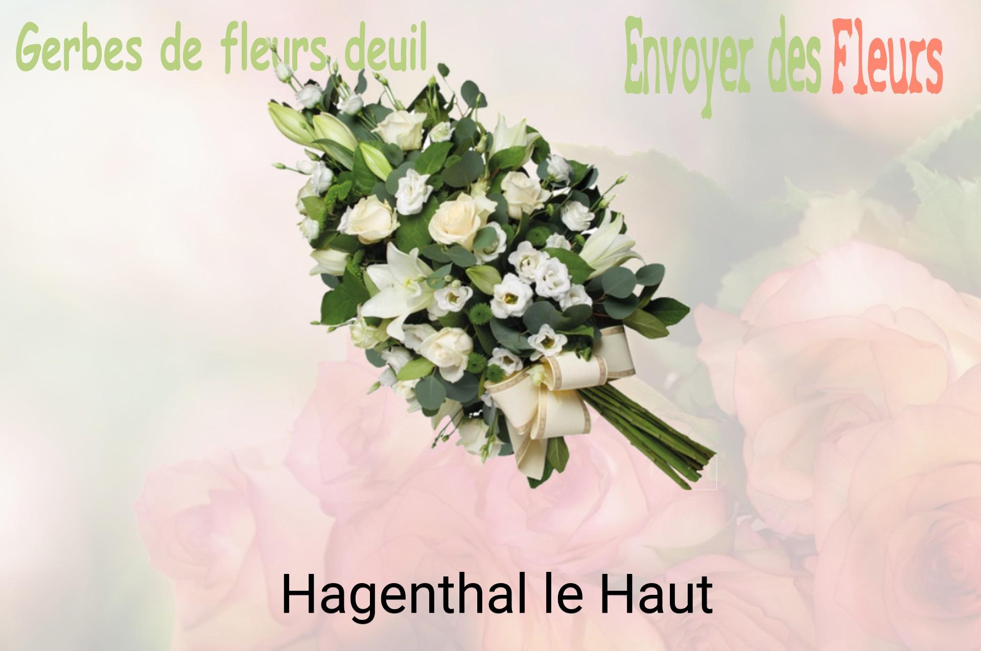 Gerbe de fleurs de deuil livrée à Hagenthal-le-Haut